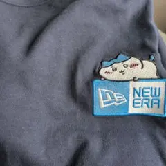 NEW ERA×ハチワレ Tシャツ ネイビー 刺繍ロゴのサムネイル