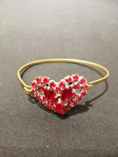 ハートブレスレット(チェコ製)