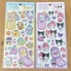 正規品　平成はっぴーフォン　ステッカー　シールサンリオ　マイメロ　クロミ