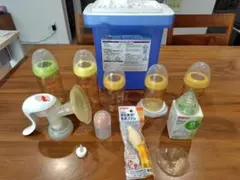 ピジョン 哺乳瓶セット 5本 搾乳器付き 他