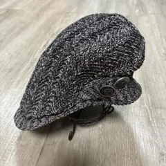misaharada ミサハラダ ベレー帽 ラインストーンチェーン付き メルカリ