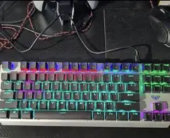 AULA FG-F2067 メカニカルゲーミングキーボード青軸　マウス付き
