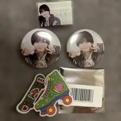 DXTEEN大久保波留 ステッカー✖️2枚、缶バッチ、顔面アクリル