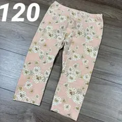 【used】ユニクロ　ポール&ジョー　７分丈レギンス　　120cm 花柄