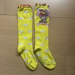 EARTHMAGIC キッズ靴下 ハイソックス イエロー