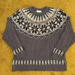 【美品】B:MING by BEAMS ノルディック柄セーター M