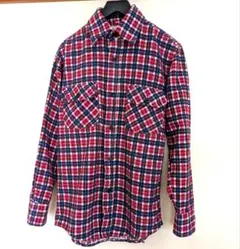 ネルシャツ　フランネルシャツ　長袖　チェック柄　トップス　メンズ　Sサイズ