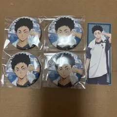 ハイキュー　極楽湯　缶バッチ　ステッカー　赤葦京治