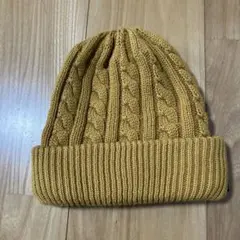 BEAMS ケーブル編み マスタード