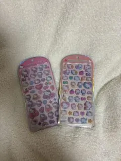 【正規品】 ハローキティ　コットンパフィシール　2点セット