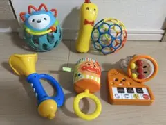赤ちゃんのおもちゃまとめ売りガラガラ電話機オーボールアンパンマンラッパディズニー