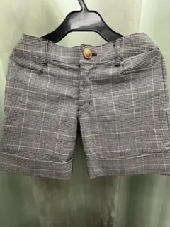 チェック柄ショートパンツ