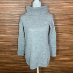 ユニクロ UNIQLO ニット ワンピース Mサイズ 灰色 グレー 長袖