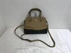 美品本物ケイトスペード本革レザーミニボストンハンドトートショルダーバッグバック黒