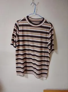 SIMPLＥ LIFE 半袖ボーダーTシャツ　Lのサムネイル