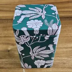 T2 花柄デザインの金属製収納缶
