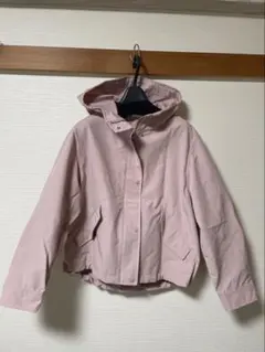 ユニクロ　ピンク フード付きアウター