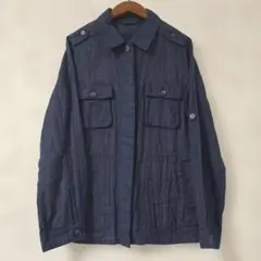 ラコステ　ネイビーコットンシャツ　38サイズ