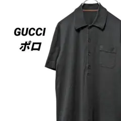GUCCI ポロシャツ ネイビー シェリーライン - メルカリ