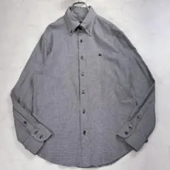 【新品未使用タグ付】バーバリーブラックレーベル ミリタリーシャツ グレー L 2026年最新】BURBERRY BLACK LABEL カラー：グレイ系 メンズ 長袖