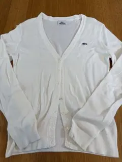 LACOSTE カーディガン ホワイト サイズ40