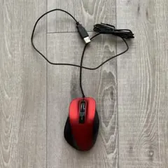 ELECOMマウス 赤色 M-XGM10UBS 本体