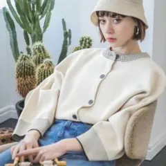 JEANASISスポンディッシュアソートクルーカーディガン