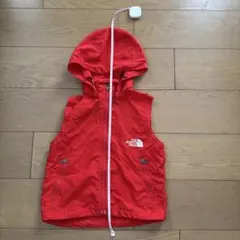 THE NORTH FACE 赤 フード付きベスト 110cm