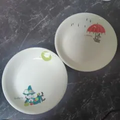 ムーミン MOOMIN お皿 大皿 2枚セット リトルミイ スナフキン