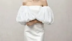 ウェディング　パフスリーブ　付け袖