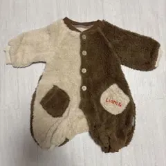 熊 カバーオール ロンパース フリース 60~70cm