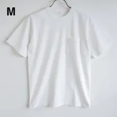 m*u様 【希少】ポケット付き Tシャツ M ホワイト 無地 日本製のサムネイル