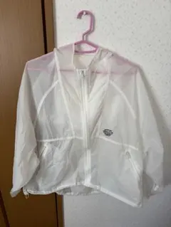 ホワイト 軽量ジャケット バルーンスリーブ