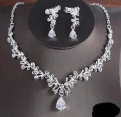 ブライダルアクセサリーセット ネックレス ピアス