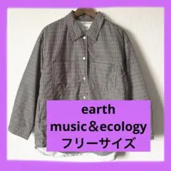 レディース　earth music ecology チェック柄ジャケット