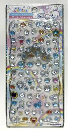 ぷくぷくあわわちゃん　ジュエルプチドロップシール