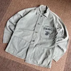 40s USMC P47 実物 ステンシル ヘリンボーン HBT P41
