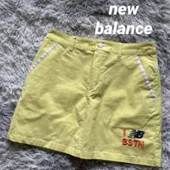 new balance GOLF レディース スカート イエロー　美品　ロゴ刺繍のサムネイル