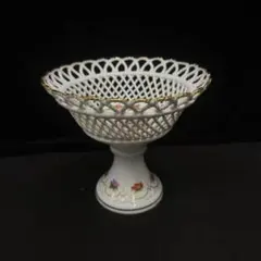 未使用】ライヒェンバッハ チューリンゲンポーセリン コンポート皿 脚