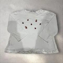 ファミリア りんご　刺繍 長袖　Tシャツ　90