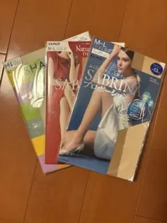 GUNZE SABRINA ストッキング M-L 透け感 13デニール他ニ点