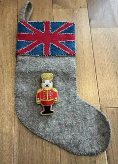 英国クリスマス　ストッキング　オーナメント