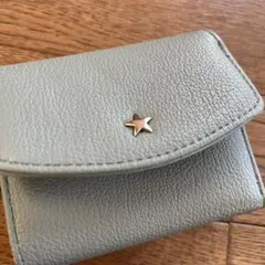 niko and...ミントグリーン 二つ折りがま口財布 星型金具付き