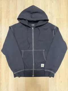 90s OLD STUSSY 鬼フェード パーカー 裏サーマル 激レアストリート