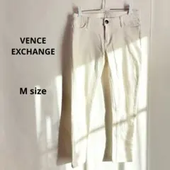VENCE EXCHANGE スキニーデニム　M ホワイト　アンクルパンツ
