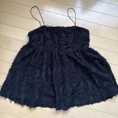黒 フリル付き キャミソール　ビスチェ　アメリカンホリック