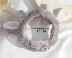 動物耳ヘアバンド グレー 13CM