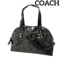 【COACH】 コーチ シグネチャー ハンドバッグ トートバッグ　ブラック