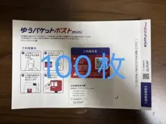 ゆうパケットポスト mini 封筒100枚 枚数変更可能