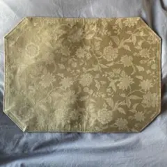 花柄ベージュ八角形ランチョンマット 2枚セット